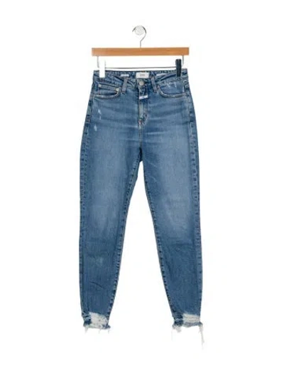 Pre-owned Closed Mid-rise Straight Leg Jeans In Blue