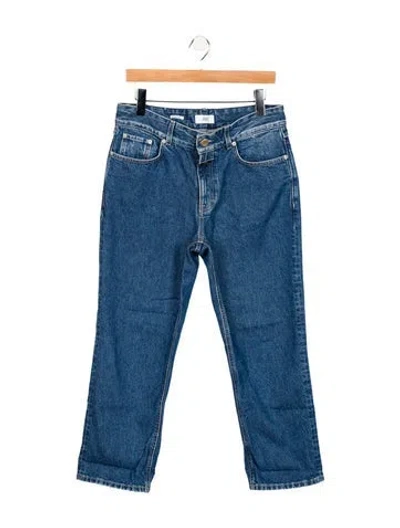 Pre-owned Closed Mid-rise Straight Leg Jeans In Blue