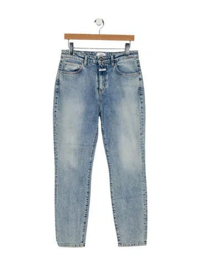 Pre-owned Closed Mid-rise Straight Leg Jeans In Blue