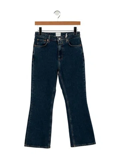 Pre-owned Closed Mid-rise Straight Leg Jeans In Blue