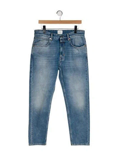 Pre-owned Closed Mid-rise Straight Leg Jeans In Blue