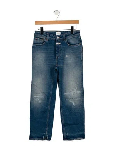 Pre-owned Closed Mid-rise Straight Leg Jeans In Blue