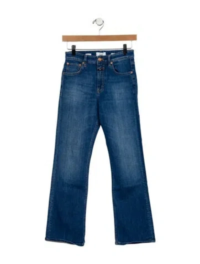 Pre-owned Closed Mid-rise Straight Leg Jeans In Blue