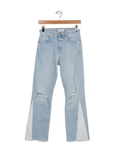 Pre-owned Closed Mid-rise Straight Leg Jeans In Blue