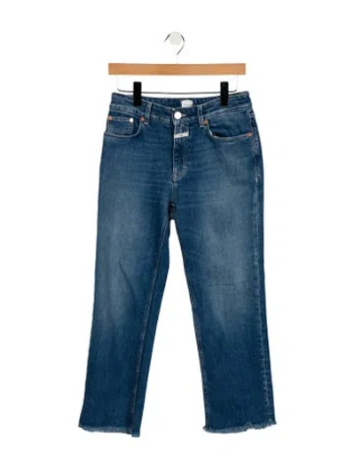 Pre-owned Closed Mid-rise Straight Leg Jeans In Blue