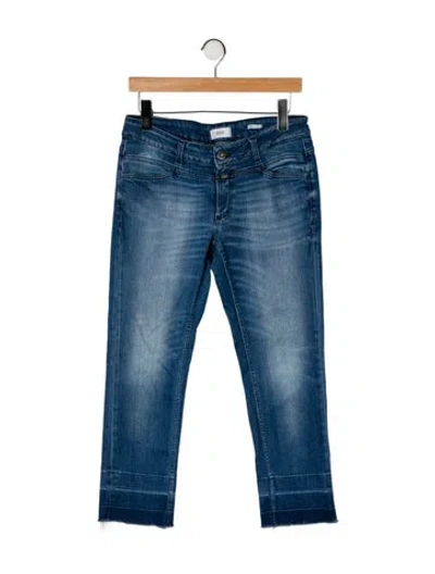 Pre-owned Closed Mid-rise Straight Leg Jeans In Blue
