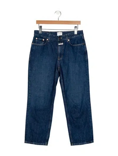 Pre-owned Closed Mid-rise Straight Leg Jeans In Blue