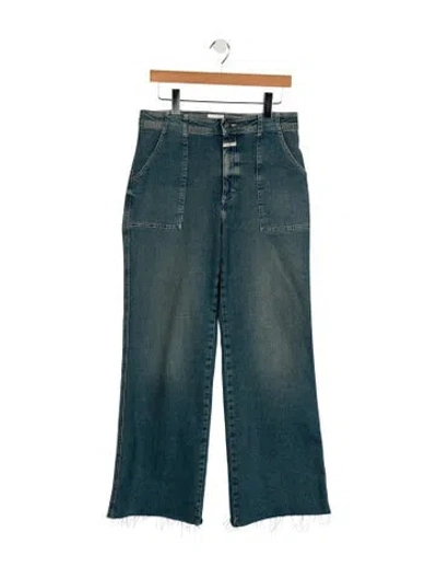 Pre-owned Closed Mid-rise Straight Leg Jeans In Blue