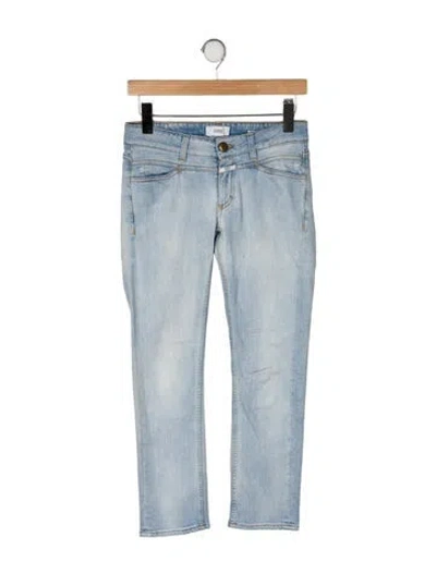 Pre-owned Closed Mid-rise Straight Leg Jeans In Blue