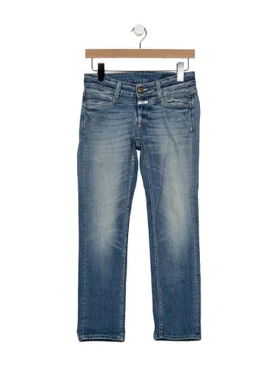 Pre-owned Closed Mid-rise Straight Leg Jeans In Blue