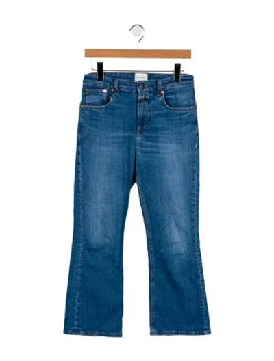 Pre-owned Closed Mid-rise Straight Leg Jeans In Blue