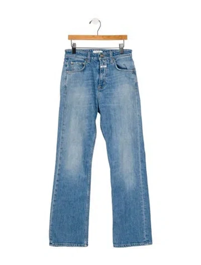 Pre-owned Closed Mid-rise Straight Leg Jeans In Blue