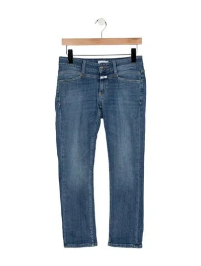 Pre-owned Closed Mid-rise Straight Leg Jeans In Blue
