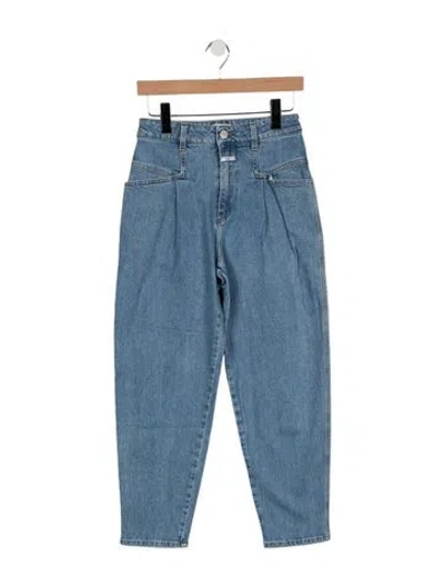 Pre-owned Closed Mid-rise Straight Leg Jeans In Blue
