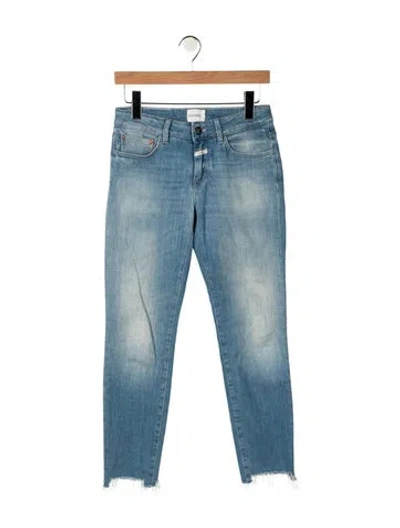 Pre-owned Closed Mid-rise Straight Leg Jeans In Blue