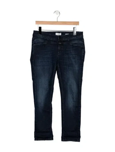 Pre-owned Closed Mid-rise Straight Leg Jeans In Blue