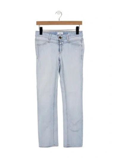 Pre-owned Closed Mid-rise Straight Leg Jeans In Blue