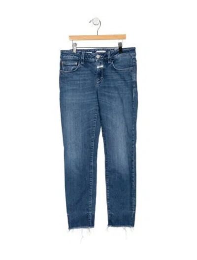 Pre-owned Closed Mid-rise Straight Leg Jeans In Blue