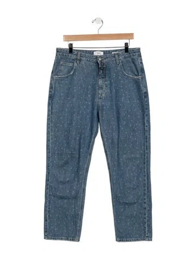 Pre-owned Closed Mid-rise Straight Leg Jeans In Blue