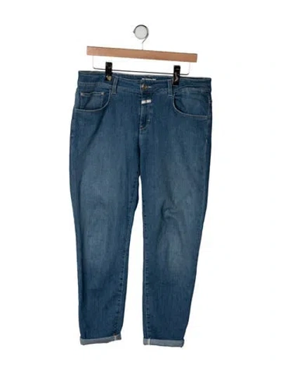 Pre-owned Closed Mid-rise Straight Leg Jeans In Blue