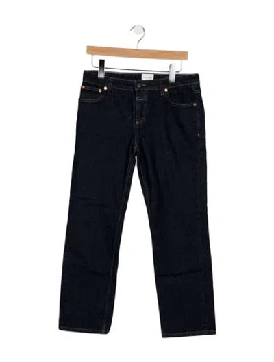 Pre-owned Closed Mid-rise Straight Leg Jeans In Blue