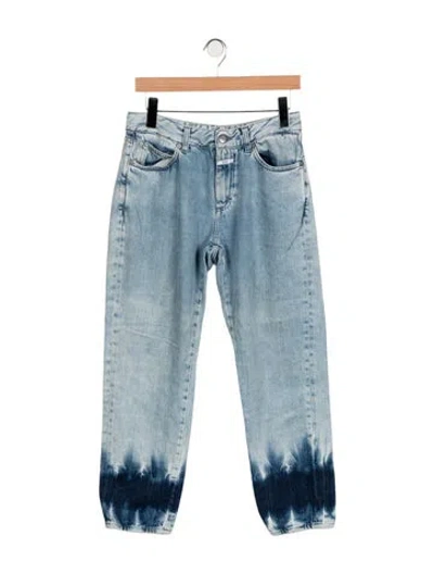 Pre-owned Closed Mid-rise Straight Leg Jeans In Blue