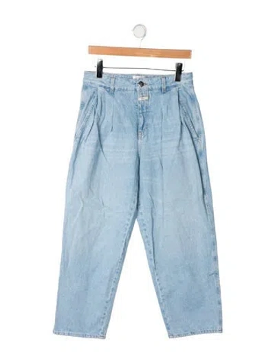 Pre-owned Closed Mid-rise Straight Leg Jeans In Blue