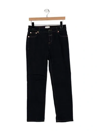 Pre-owned Closed Mid-rise Straight Leg Jeans In Blue