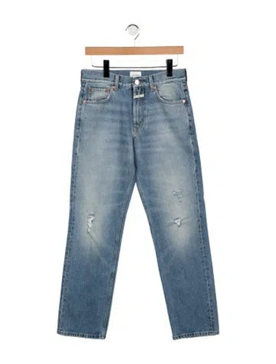 Pre-owned Closed Mid-rise Straight Leg Jeans In Blue