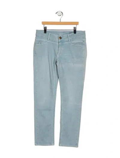 Pre-owned Closed Mid-rise Straight Leg Jeans In Blue