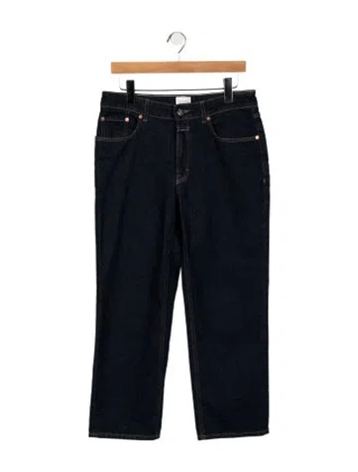 Pre-owned Closed Mid-rise Straight Leg Jeans In Blue