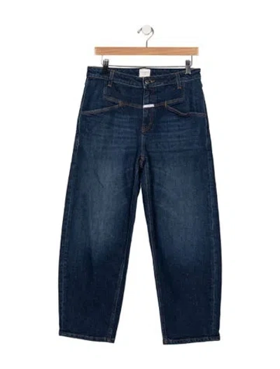 Pre-owned Closed Mid-rise Straight Leg Jeans In Blue