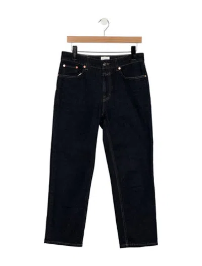 Pre-owned Closed Mid-rise Straight Leg Jeans In Blue