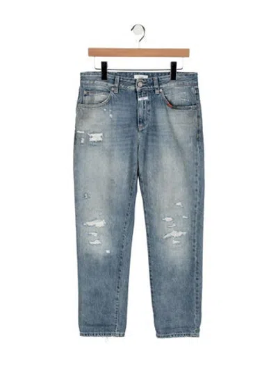 Pre-owned Closed Mid-rise Straight Leg Jeans In Blue