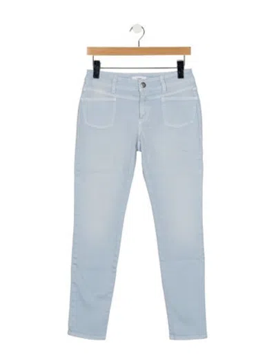 Pre-owned Closed Mid-rise Straight Leg Jeans In Blue