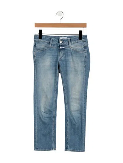 Pre-owned Closed Mid-rise Straight Leg Jeans In Blue