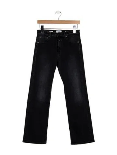 Pre-owned Closed Mid-rise Straight Leg Jeans In Gray