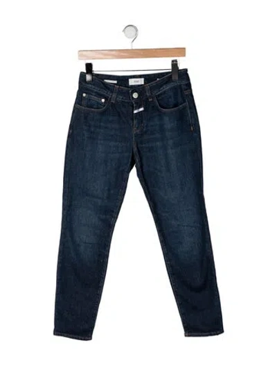 Pre-owned Closed Mid-rise Straight Leg Jeans In Gray