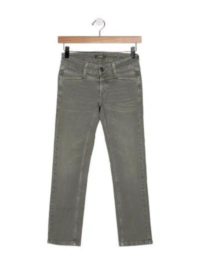 Pre-owned Closed Mid-rise Straight Leg Jeans In Grey