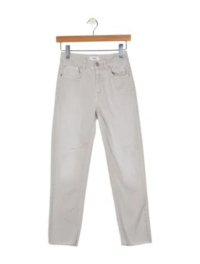 Pre-owned Closed Mid-rise Straight Leg Jeans In Neutral