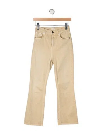 Pre-owned Closed Mid-rise Straight Leg Jeans In Neutral
