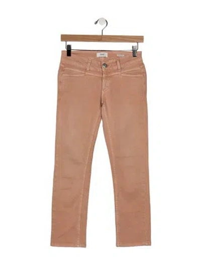 Pre-owned Closed Mid-rise Straight Leg Jeans In Orange