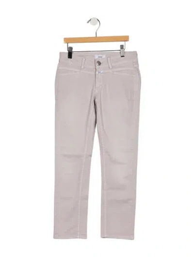Pre-owned Closed Mid-rise Straight Leg Jeans In Purple
