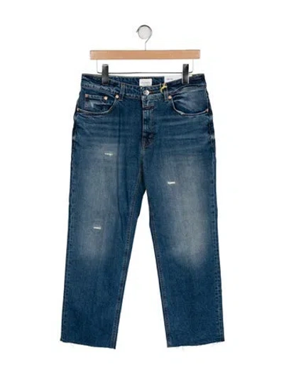 Pre-owned Closed Mid-rise Straight Leg Jeans W/ Tags In Blue