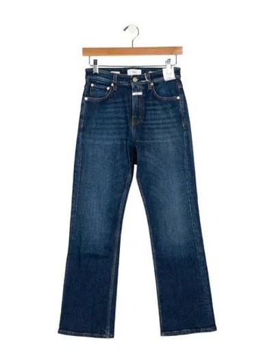 Pre-owned Closed Mid-rise Straight Leg Jeans W/ Tags In Blue