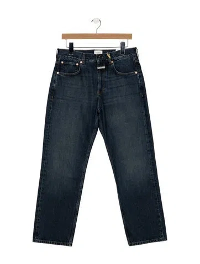 Pre-owned Closed Mid-rise Straight Leg Jeans W/ Tags In Blue