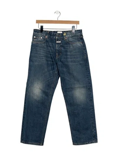 Pre-owned Closed Mid-rise Straight Leg Jeans W/ Tags In Blue