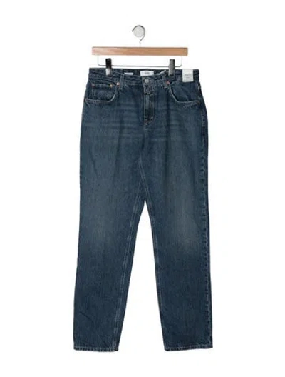 Pre-owned Closed Mid-rise Straight Leg Jeans W/ Tags In Blue