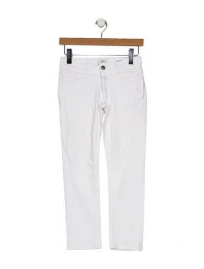 Pre-owned Closed Mid-rise Straight Leg Jeans In White