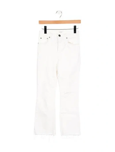Pre-owned Closed Mid-rise Straight Leg Jeans In White
